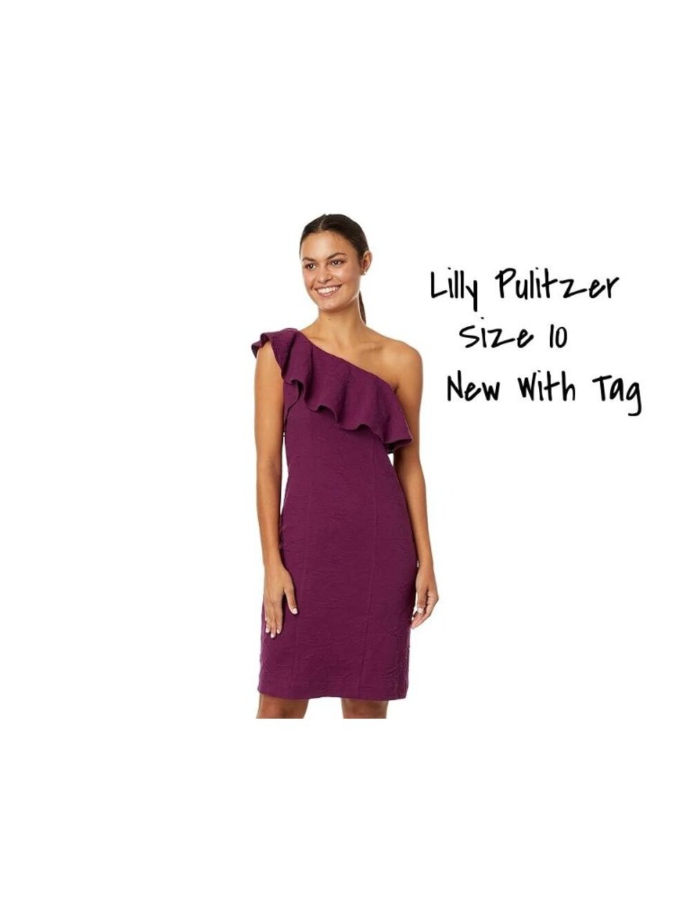 Lilly Pulitzer Sleeveless Dress in Bordeaux Women's Size 10 New with Tag